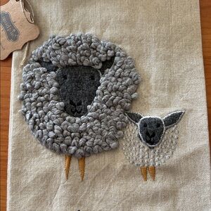 Mudpie "Sheep Happens" Cotton Towel